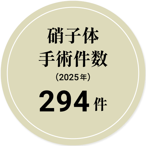 硝子体手術件数 294件 (2025)